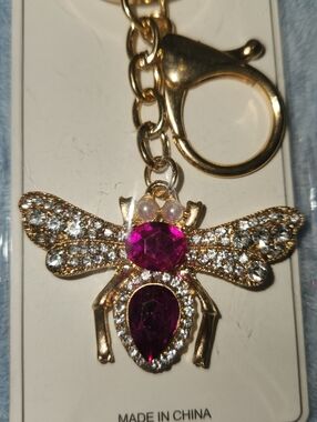 Nicole Bee Bag Charm / Keychain Gold-tone